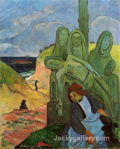 The Green Christ or The Calvary by Paul Gauguin paintings reproduction